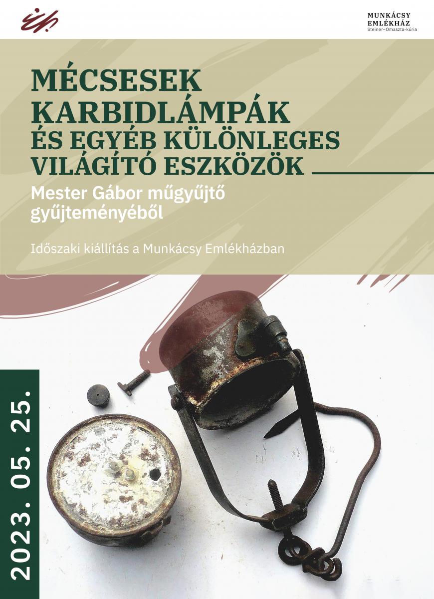 időszaki kiállítás, mester gábor, karbid, lámpa